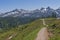 Isolated Trail Leading into the Mountains