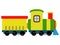 Isolated train toy icon