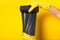 Isolated trash bag, plastic disposal garbage container