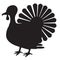 Isolated turkey icon