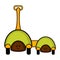 Isolated turtle toy icon