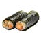 Isolated uncut shrimp maki sushi rolls