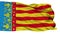 Isolated Valencian Community flag, Spain