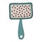 Isolated vector element. Hair grooming comb pet. Hair removal comb for dog and cat. Pet store. Pet care. The print is used