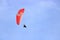 Isolated View of Motorized Paraglider