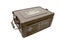 Isolated Vintage Military Metal Brown Ammunition Case