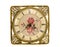 Isolated vintage and ornate clock