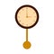 Isolated wall clock icon