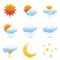 Isolated weather icons
