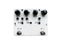 Isolated white overdrive dual-channel stompbox electric guitar effect for studio and stage performed on white background