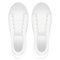 Isolated white tennis shoes