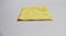 Isolated white yellow eyeglass lens cleaning cloth