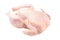 Isolated whole raw chicken on white