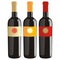 Isolated wine bottles set