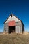 Isolated wooden barn in rural NW Illinois, USA.