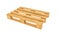 Isolated wooden pallet 3d