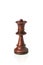 Isolated wooden queen chess