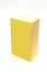 Isolated yellow book with blank cover - add your text
