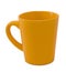Isolated yellow cup