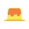 Isolated yellow jelly candy sheer flat icon Vector