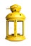 Isolated Yellow Lantern