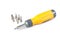 Isolated yellow screwdriver