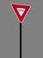 Isolated Yield Sign