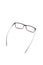 isolation glasses on white background. brown square eyeglass frames. square eyeglass frames in the photo from above on a white