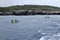 Isole Tremiti - Turisti in canoa presso Cala Tramontana