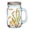 Isoleted Tumbler with Marine Life Landscape - the ocean and the underwater world with different inhabitants. Aquarium