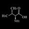 Isoleucine amino acid. Chemical molecular formula isoleucine amino acid. Vector illustration on isolated background