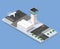 Isometric 3D airstrip