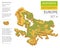 Isometric 3d Europe physical map constructor elements o