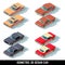 Isometric 3D sedan car, city transport vector icons