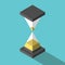 Isometric abstract simple hourglass