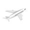 Isometric airplane icon