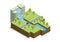 Isometric beautiful island