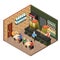 Isometric Beer Shop