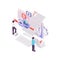 Isometric Blogging Concept