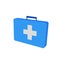 Isometric of blue emergency bag