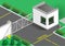 Isometric building guards