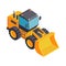 Isometric Bulldozer Icon