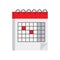 Isometric calendar icon.