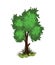 Isometric Cartoon Bushy Green Tree - Element for Tileset Map, Landscape Design or Game Object Set