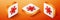 Isometric Casino chip icon isolated on orange background. Orange square button. Vector