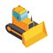 Isometric Caterpillar Bulldozer