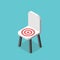 Isometric chair, target seat