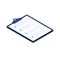 Isometric checklist vector illustration. Pad with sheets of paper and a list of tasks with checkboxes that are checked