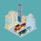 Isometric city 3d