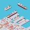 Isometric City industrial dock